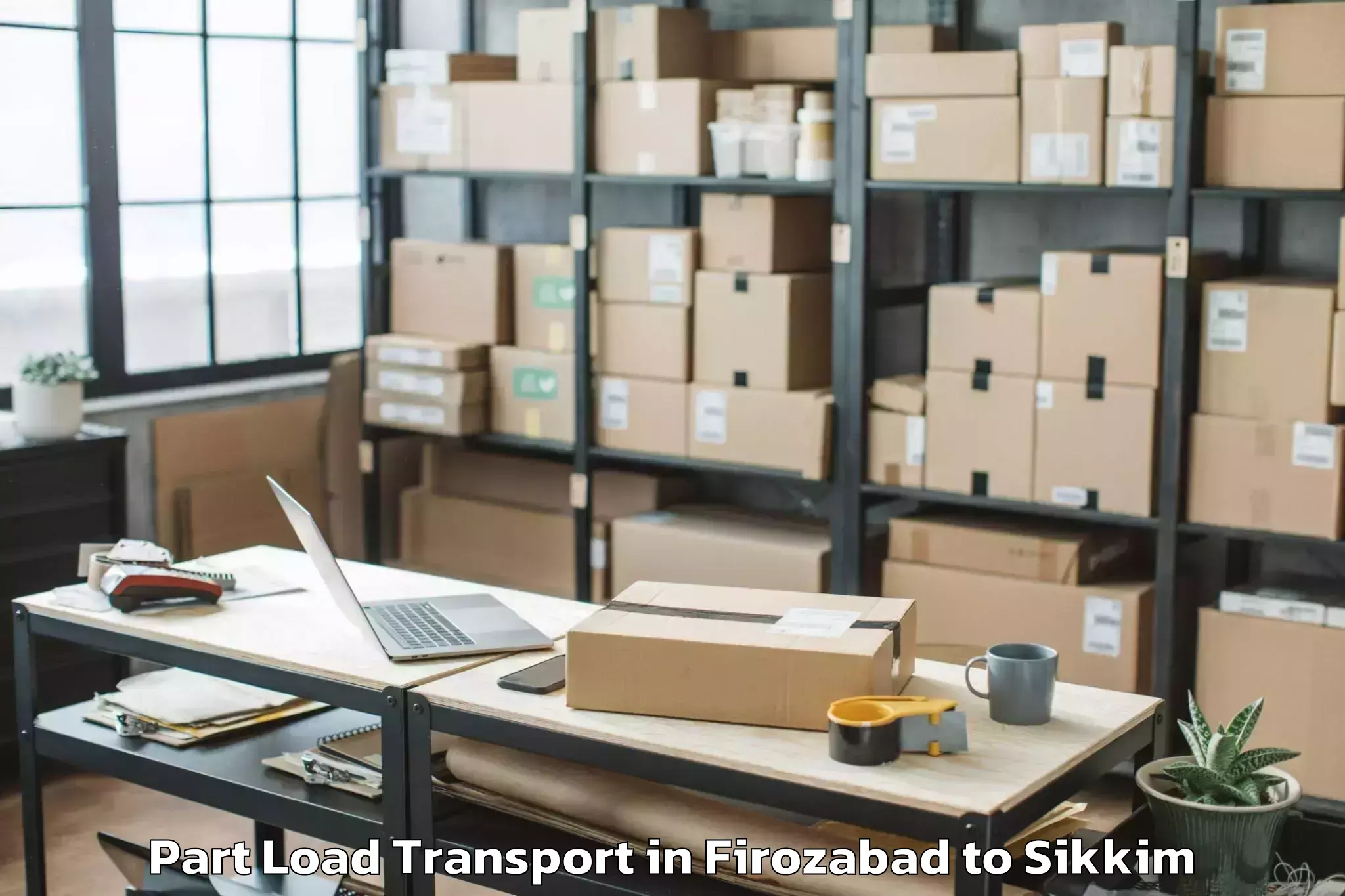 Hassle-Free Firozabad to Pelling Part Load Transport